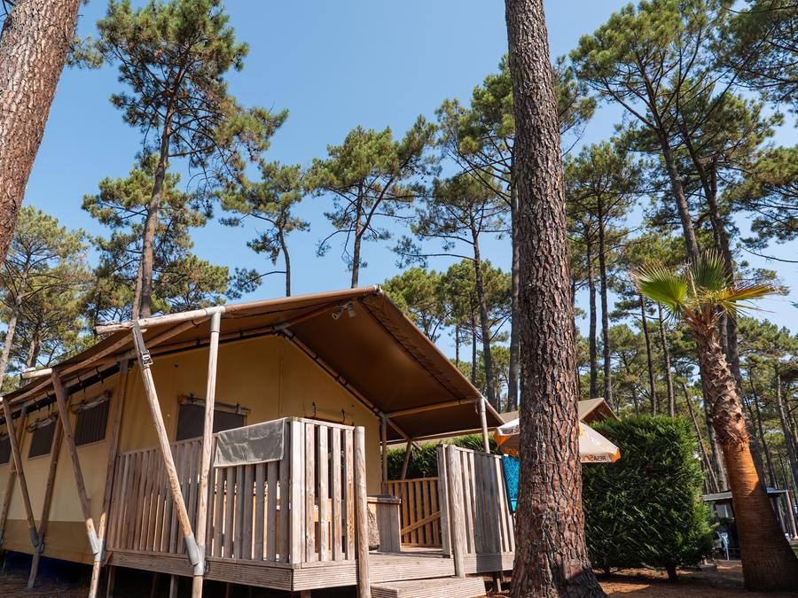 Tente en toile et en bois 5 personnes - ECOLUXE - 2 chambres 8