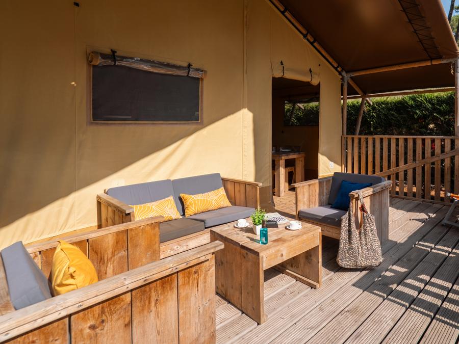 Tente en toile et en bois 5 personnes - ECOLUXE - 2 chambres 9