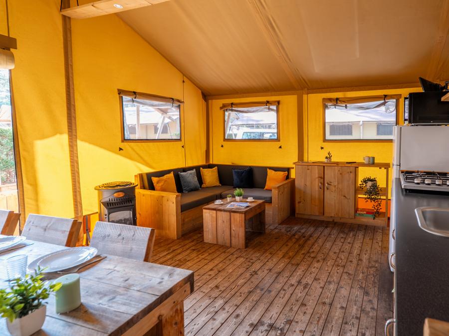 Tente en toile et en bois 5 personnes - ECOLUXE - 2 chambres 11