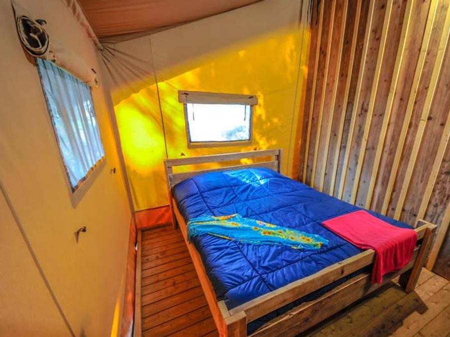 Tente en toile et en bois 5 personnes - ECOLUXE - 2 chambres 3