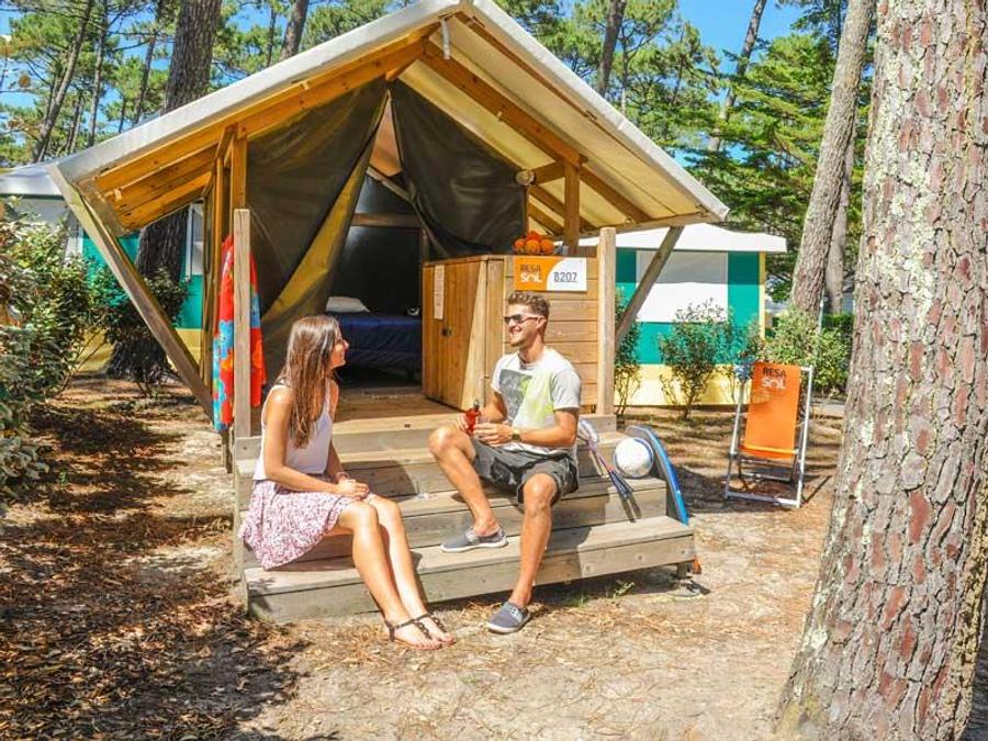 Tente en toile et en bois 2 personnes - DUO (sans sanitaires) 0