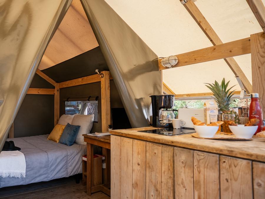 Tente en toile et en bois 2 personnes - DUO (sans sanitaires) 3