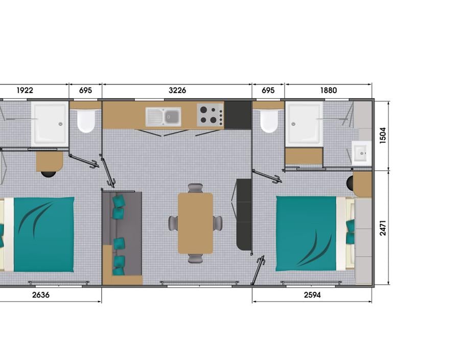 Mobilhome 4 personnes - Nantillais 6