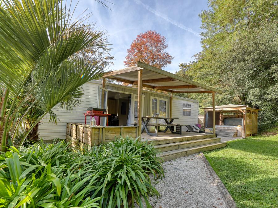 Mobilhome 6 personnes - Cottage Atlantique 3 chambres + 2 salles de bain 40m² + Spa 10