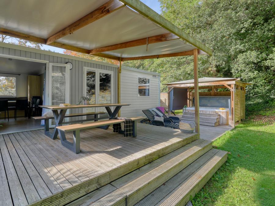 Mobilhome 6 personnes - Cottage Atlantique 3 chambres + 2 salles de bain 40m² + Spa 11