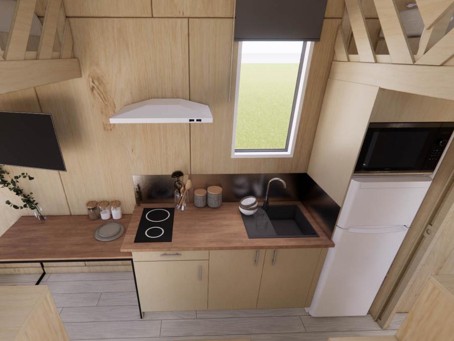 Hébergement 4 personnes - Tiny House 2