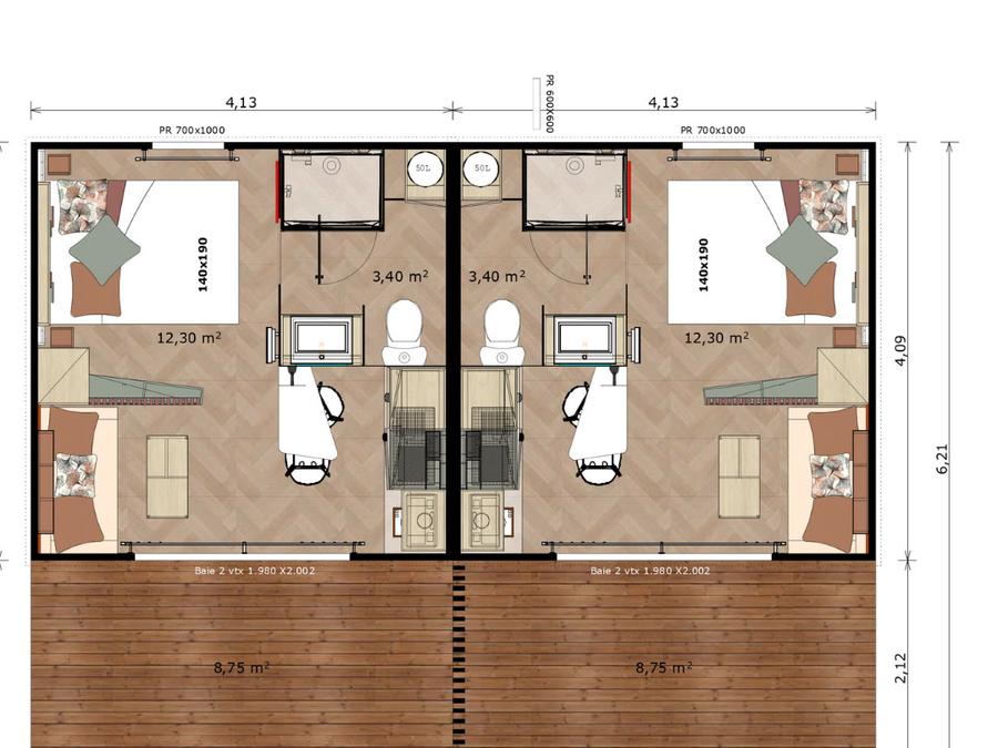 Chalet 2 personnes - Petit Écolier 2024 5