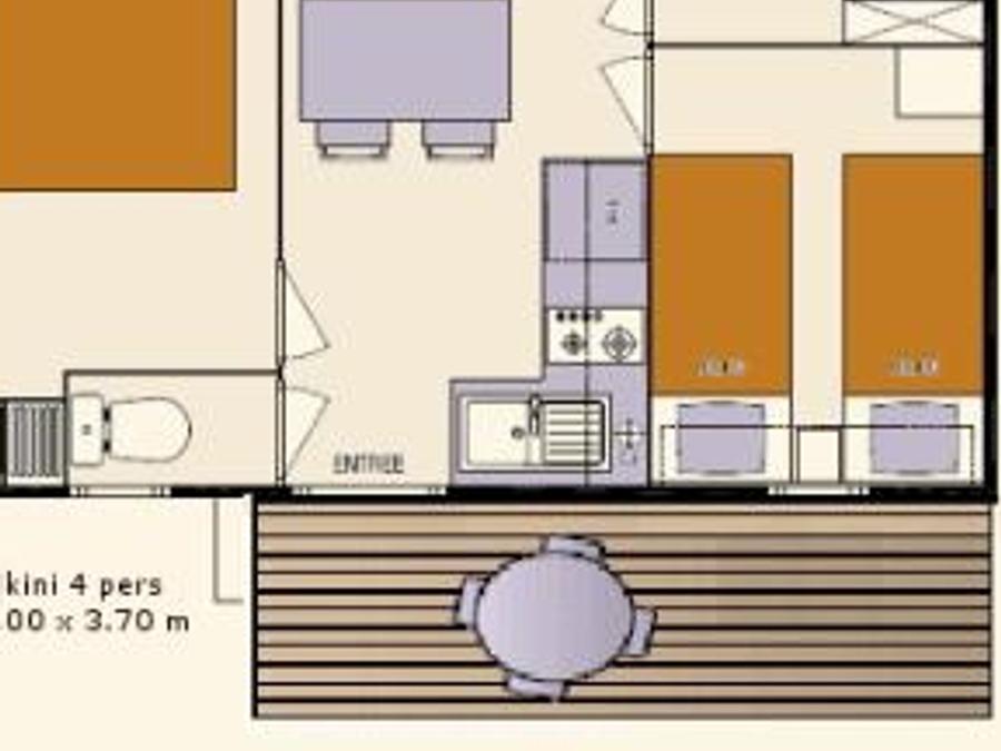 Mobilhome 4 personnes - BIKINI 4