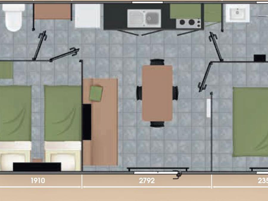 Mobilhome 4 personnes - Ciela Confort Compact - 2 chambres 9