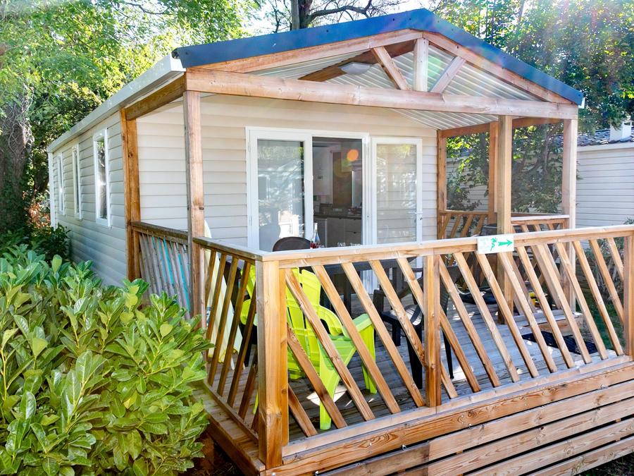 Mobilhome 6 personnes - MH2 Premium + terrasse 8 m², avec sanitaires 0