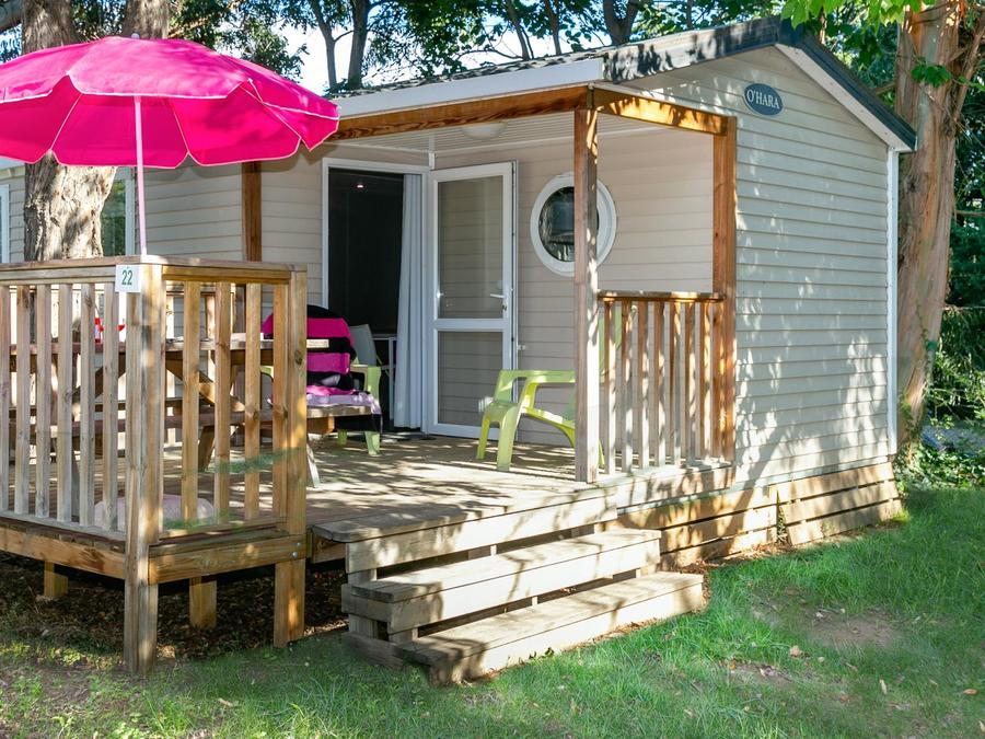 Mobilhome 4 personnes - MH2 Confort* 27 m² + lit double en 160, avec sanitaires 0