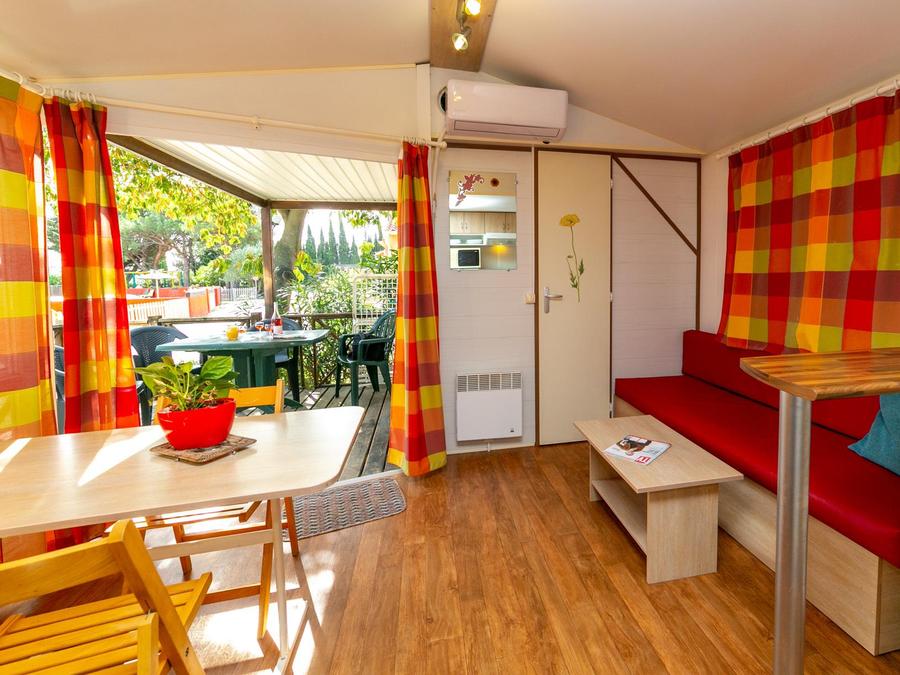 Mobilhome 4 personnes - MH2 Confort 27 m² + clim, avec sanitaires 3