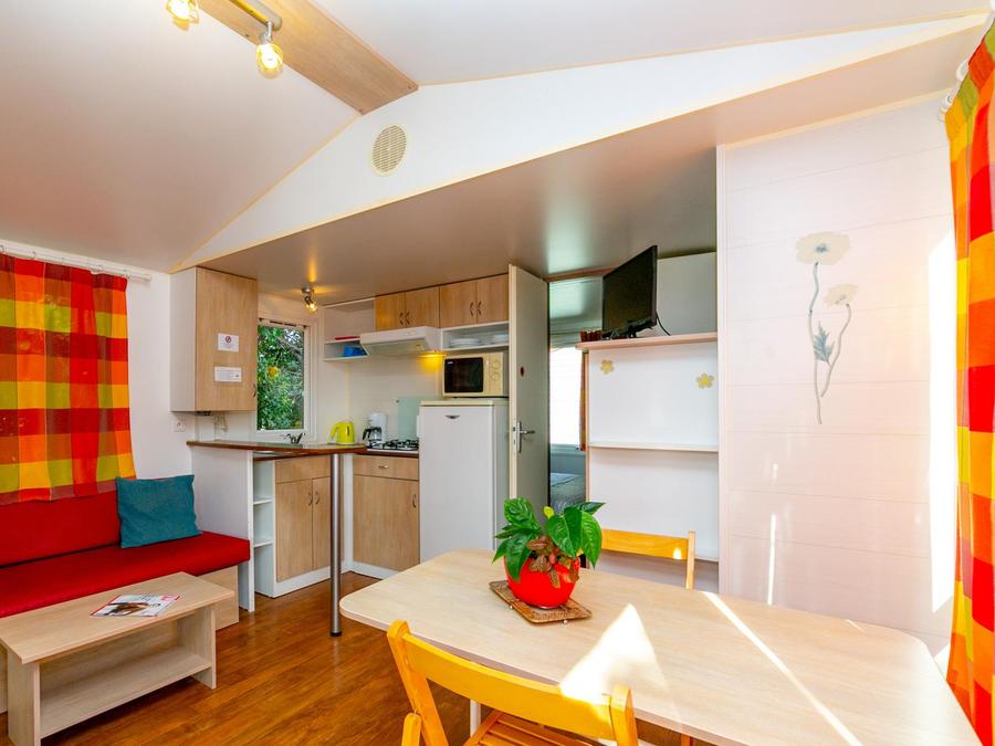 Mobilhome 4 personnes - MH2 Confort 27 m² + clim, avec sanitaires 4