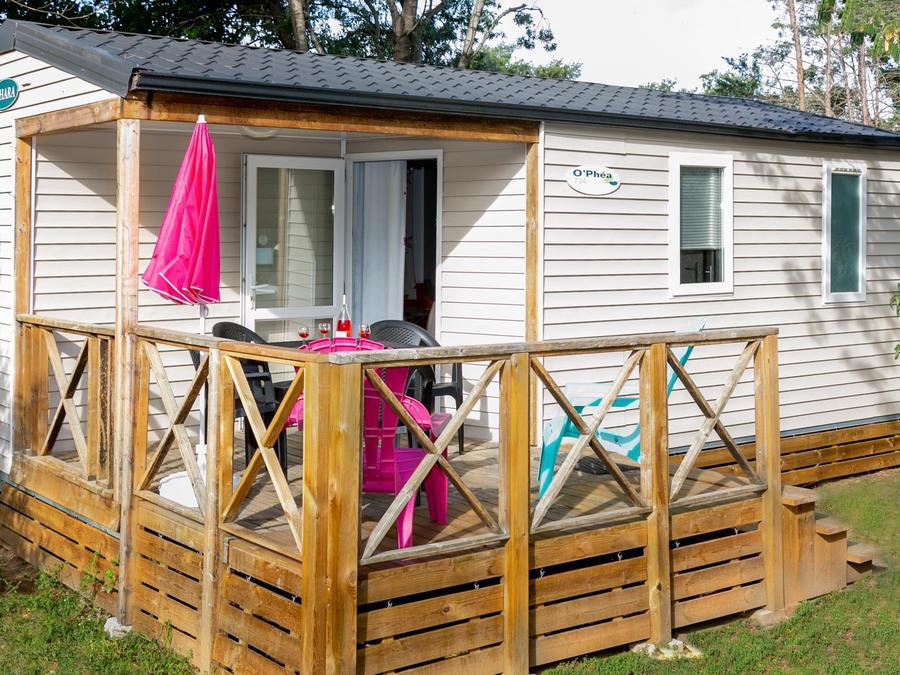 Mobilhome 4 personnes - MH2 Confort 27 m² + clim, avec sanitaires 0