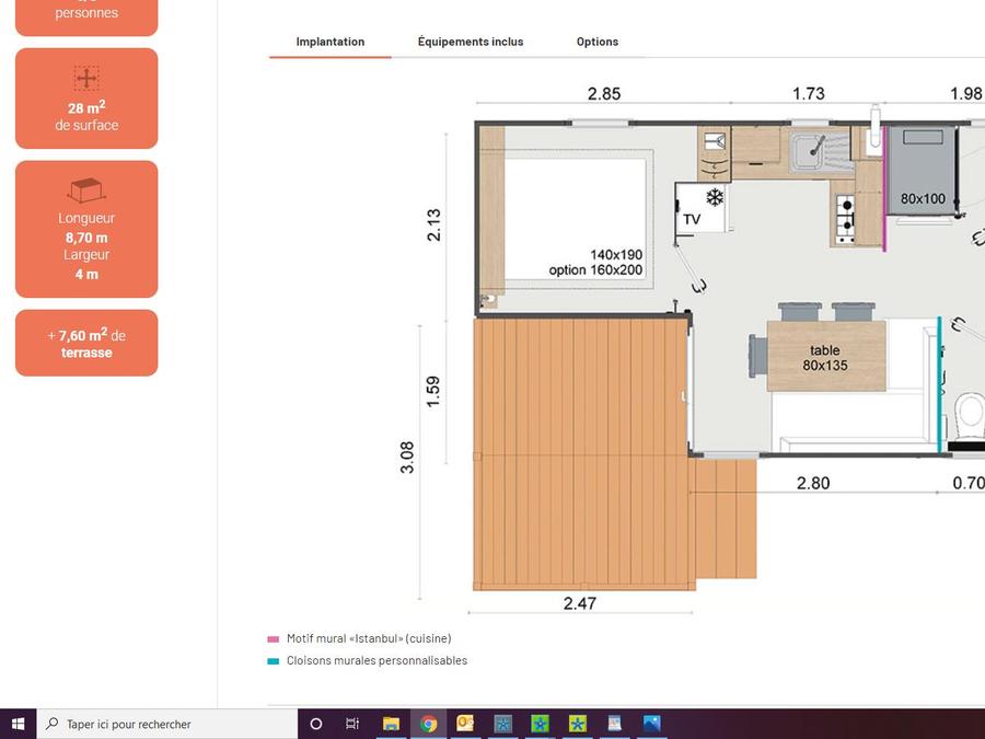 Mobilhome 6 personnes - MH3 Lodge, avec sanitaires 7