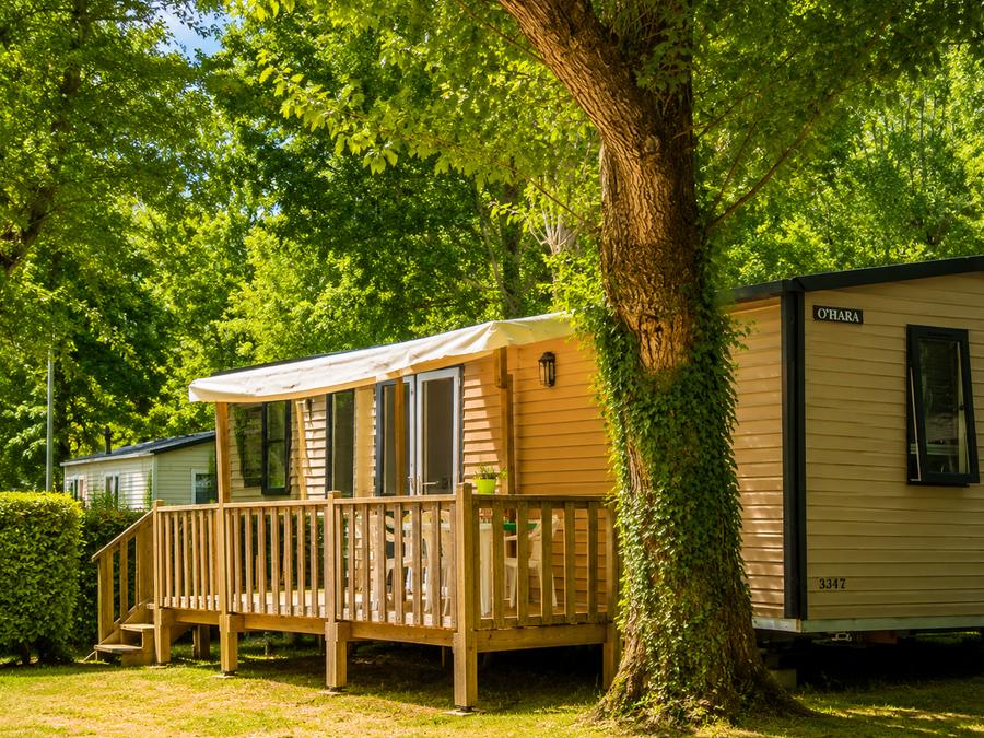 Mobilhome 6 personnes - Premium 35m² 3 chambres - Terrasse couverte + TV + LV + Plancha 6 pers. 12