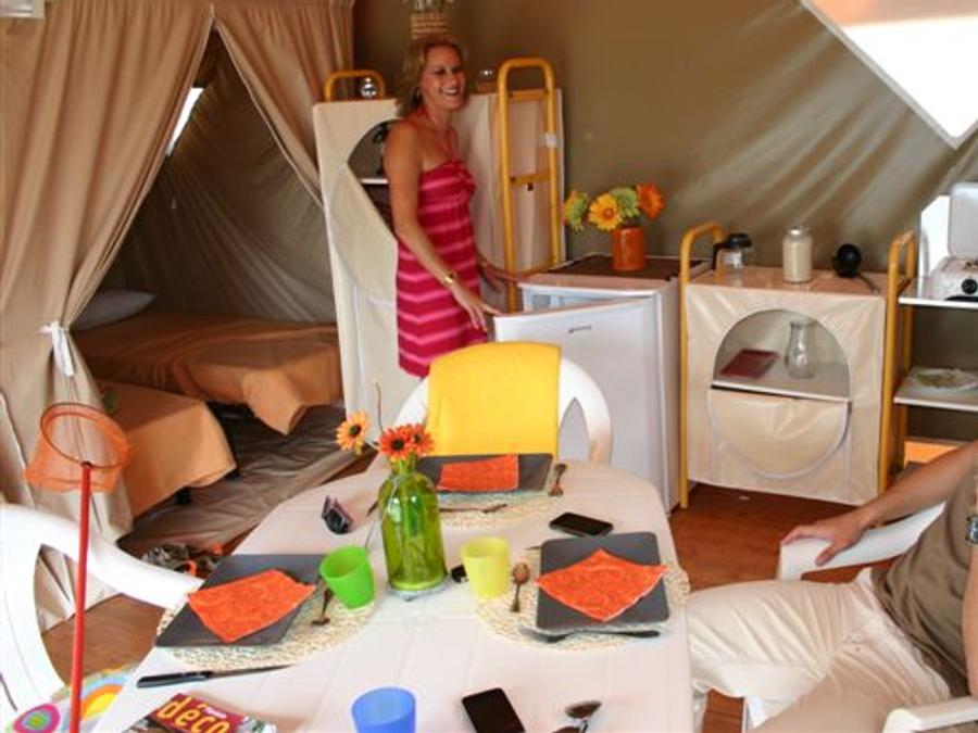 Tente en toile et en bois 4 personnes - Lodge Canada 3
