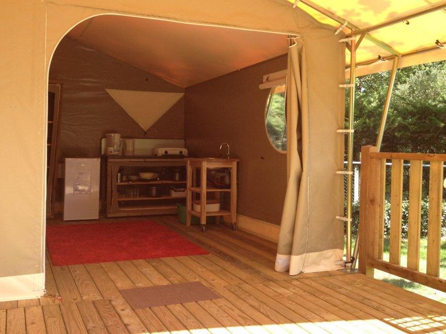 Tente en toile et en bois 4 personnes - Lodge Canada 1