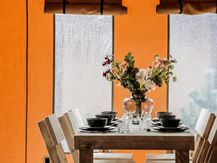 Tente en toile et en bois 5 personnes - Lodge 3 Pièces 5 Personnes 7