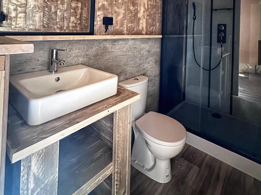 Tente en toile et en bois 4 personnes - Wood Lodge Premium Spa 11