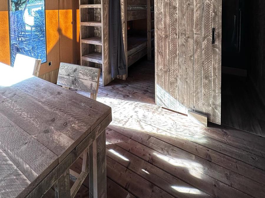 Tente en toile et en bois 4 personnes - Wood Lodge Premium Spa 10