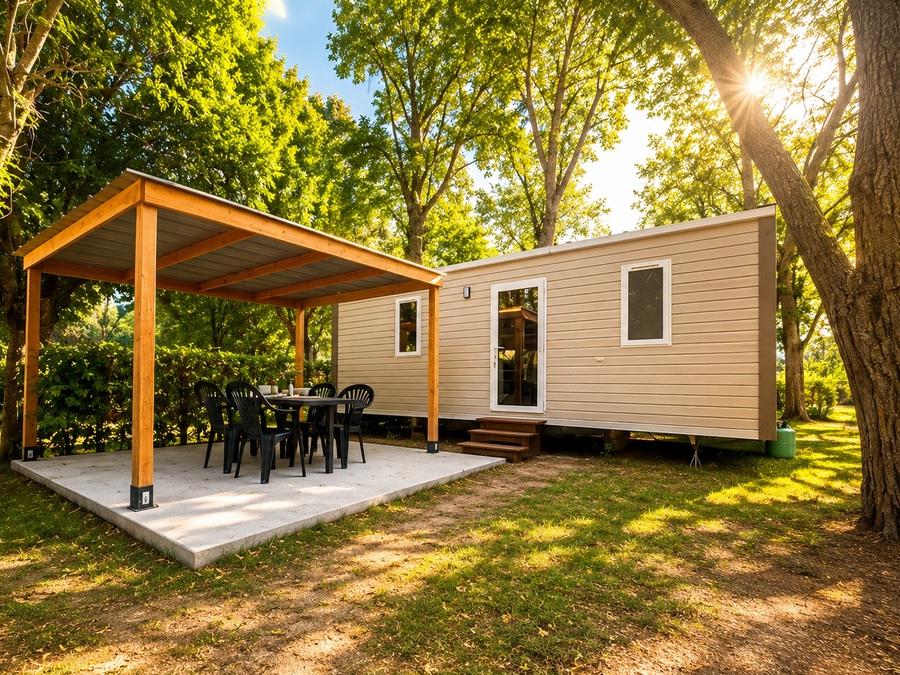 Mobilhome 4 personnes - Confort 26m² 2 chambres - Terrasse semi-couverte + TV 4