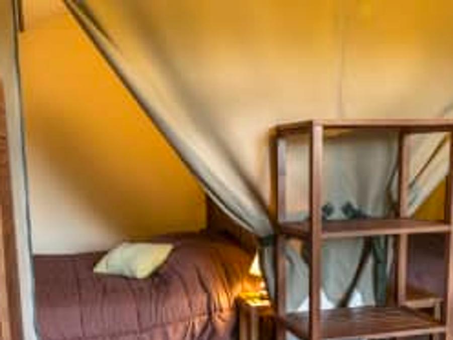 Tente en toile et en bois 5 personnes - Safari Lodge 2