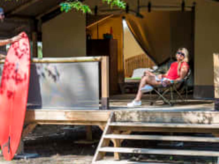 Tente en toile et en bois 5 personnes - Safari Lodge 3