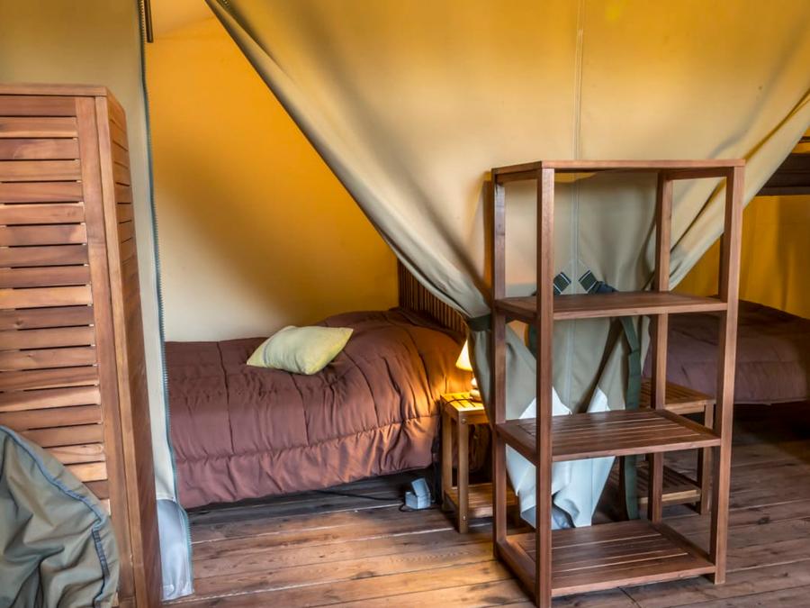 Tente en toile et en bois 5 personnes - Safari Lodge 0