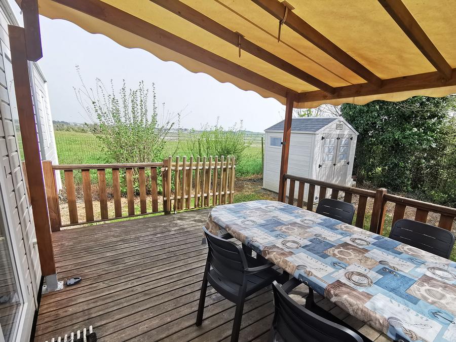 Mobilhome 4 personnes - Parc N°7 - Terrasse Couverte - 2 chambres 1