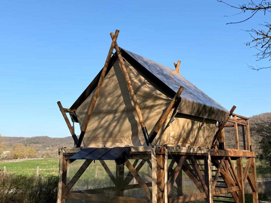 Tente en toile et en bois 2 personnes - Cabane Perchée 3