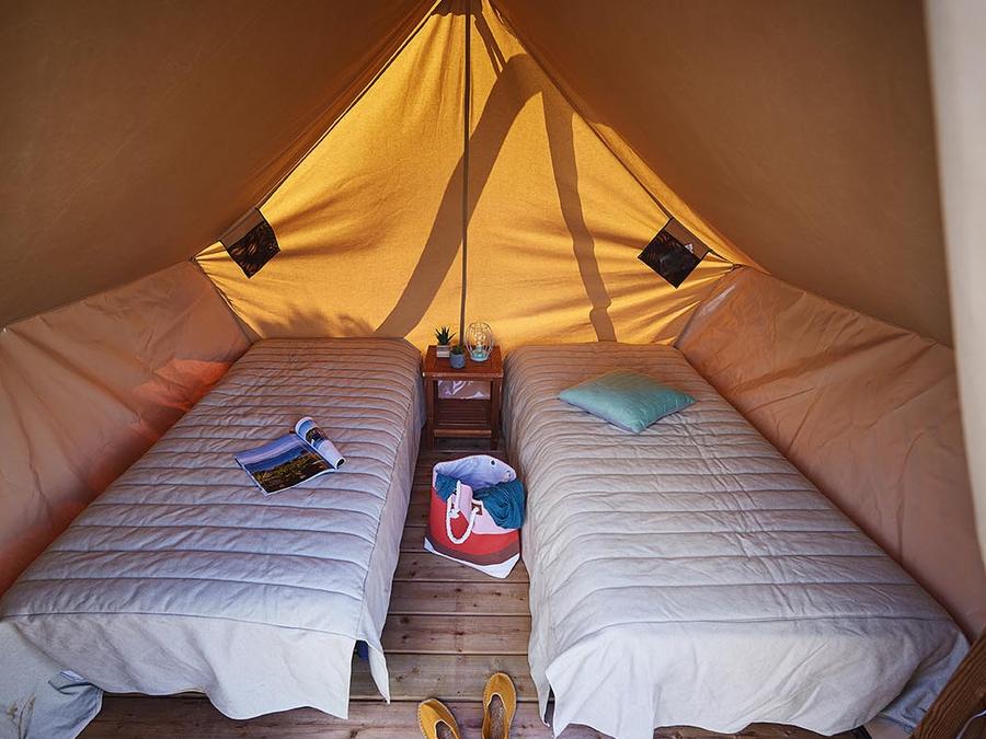 Tente en toile et en bois 2 personnes - Cabane Perchée 1