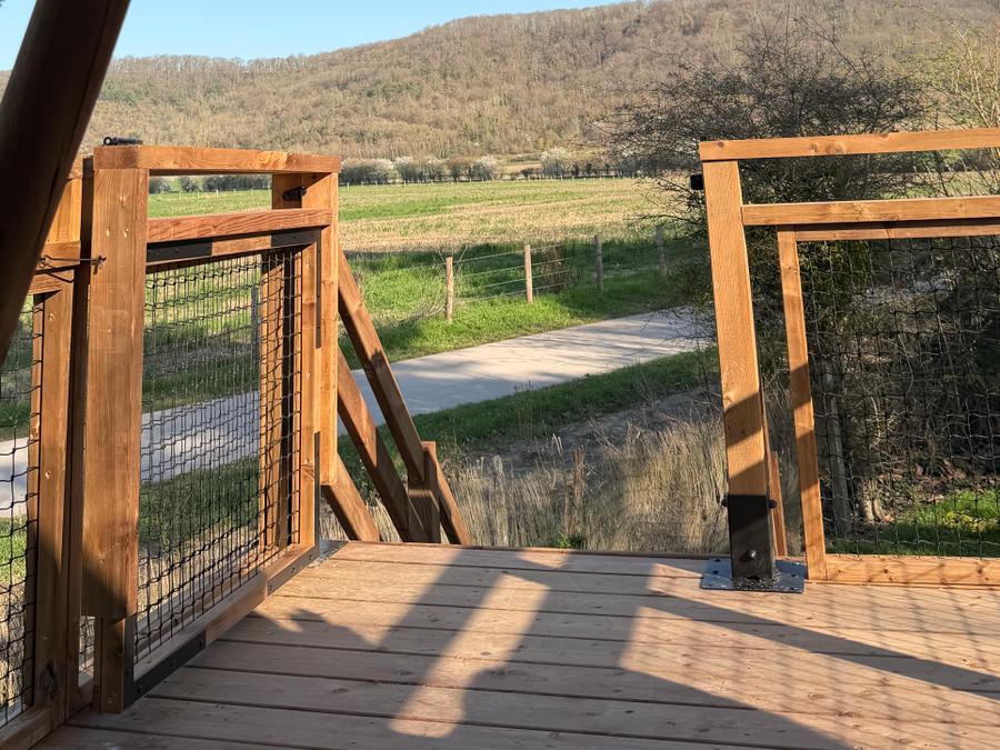 Tente en toile et en bois 2 personnes - Cabane Perchée 5