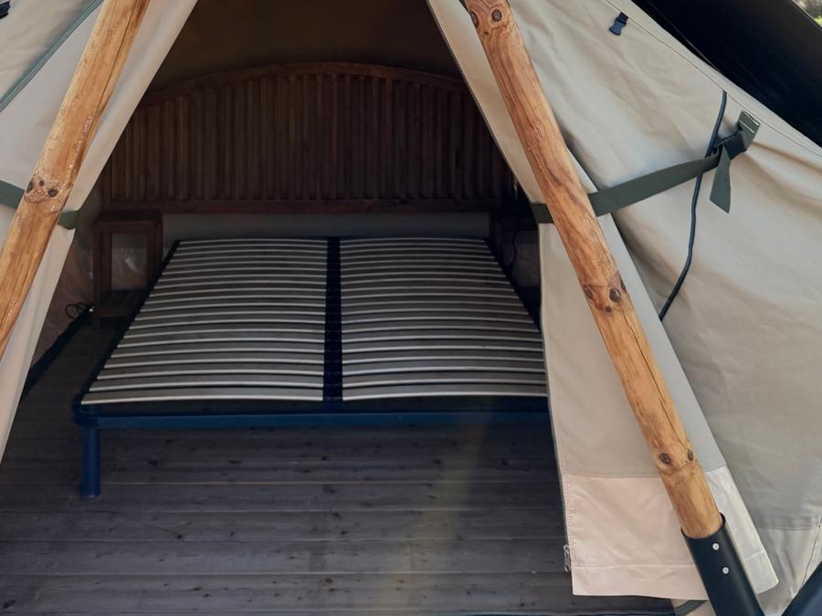 Tente en toile et en bois 2 personnes - Cabane Perchée 4