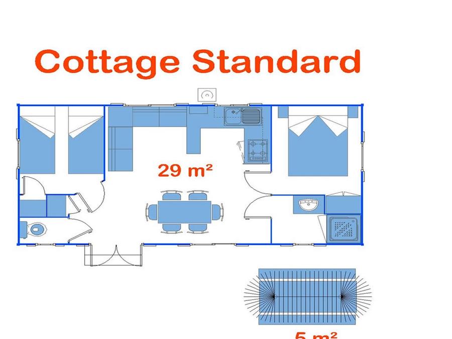 Mobilhome 6 personnes - Cottage Palma (Standard) 4