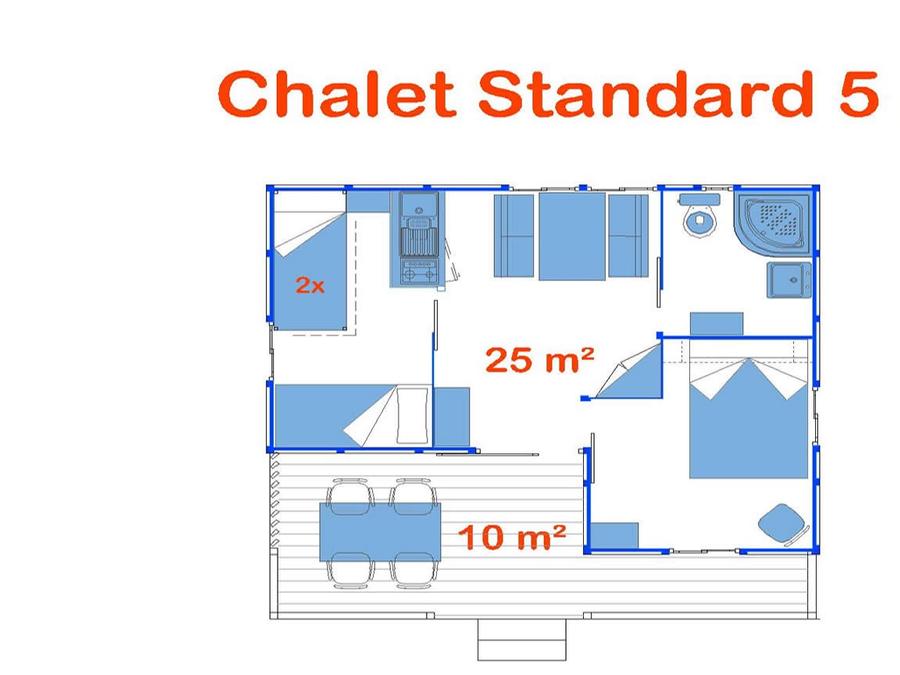 Chalet 6 personnes - Melià (Standard) 5