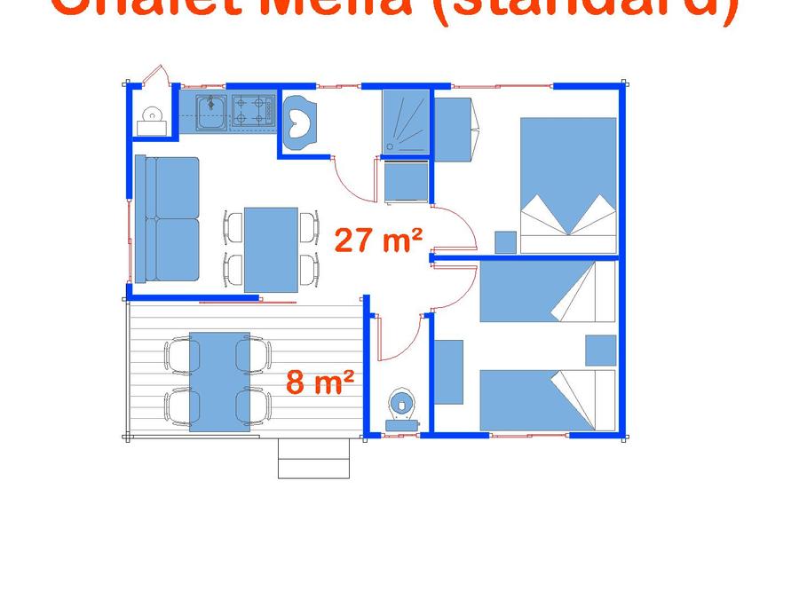 Chalet 6 personnes - Melià (Standard) 6