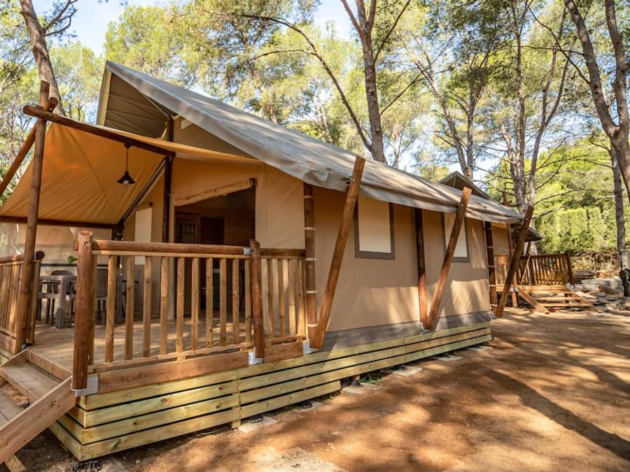 Tente en toile et en bois 5 personnes - Safari Savannah 0