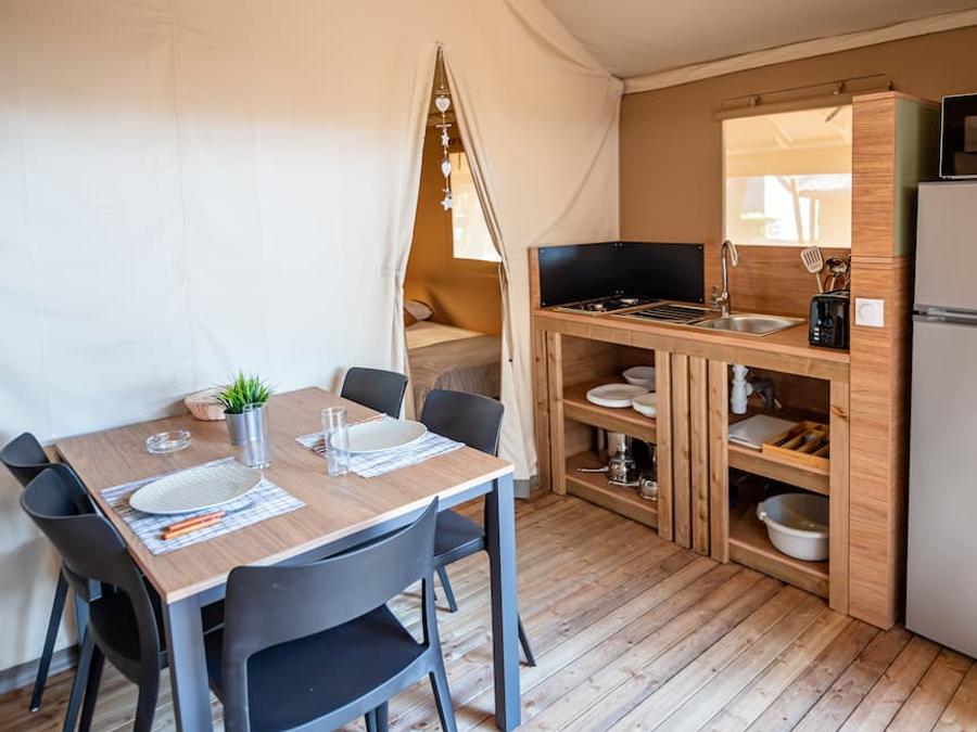 Tente en toile et en bois 5 personnes - Safari Savannah 3