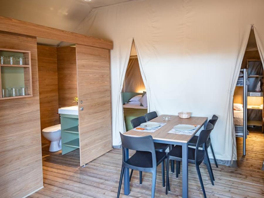 Tente en toile et en bois 5 personnes - Safari Savannah 2