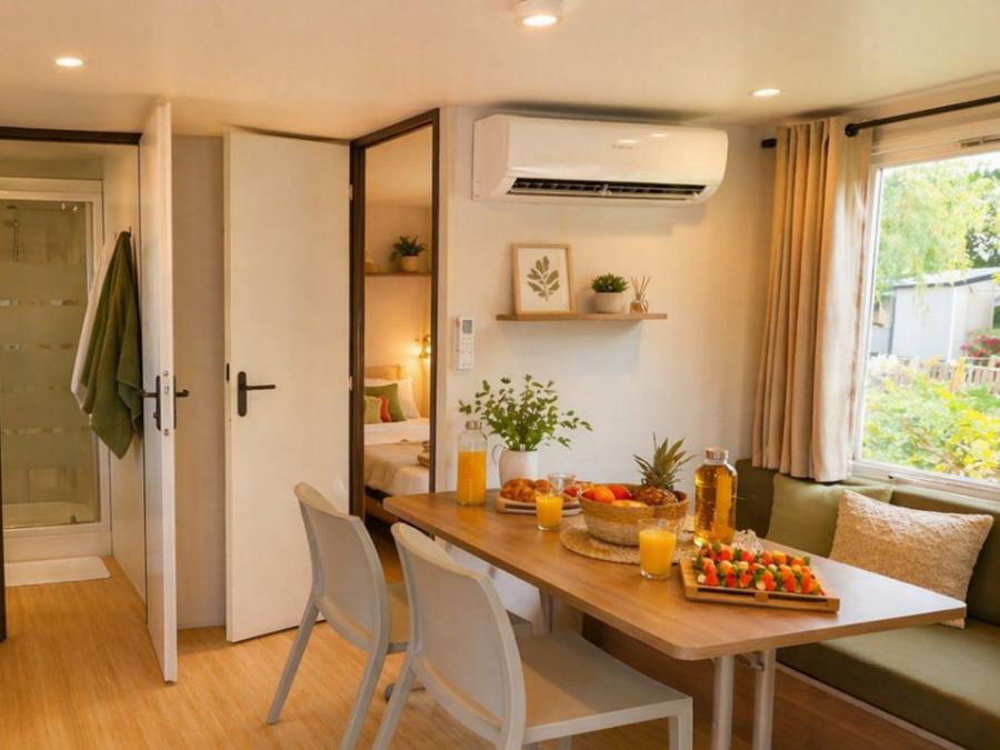 Mobilhome 4 personnes - 4 PERS VUE ETANG 8