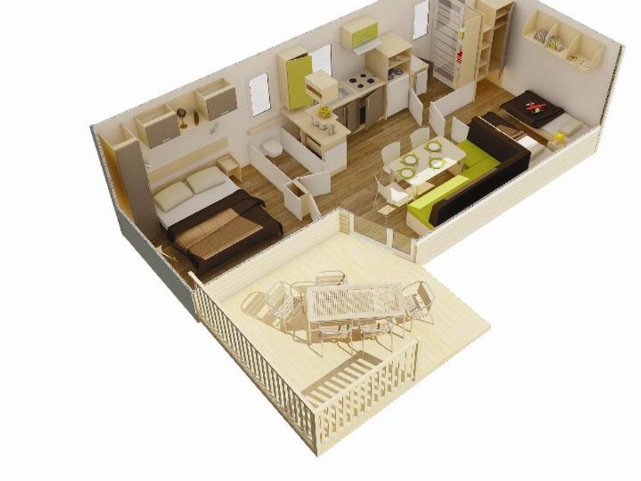 Mobilhome 4 personnes - Grand confort Figuéras 3