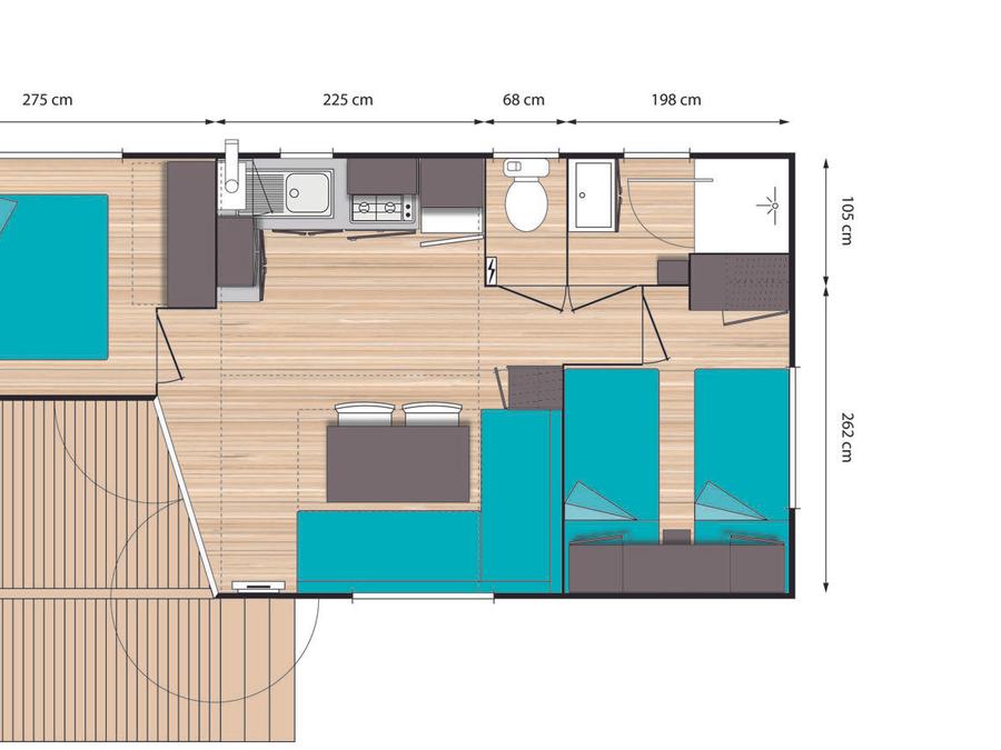Mobilhome 4 personnes - Grand Confort Méditerranée 2
