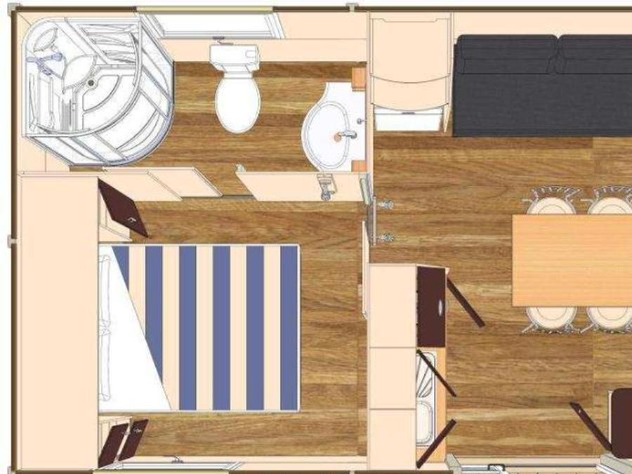 Chalet 2 personnes - Chalet Confort Duo Tonga (pas de possiblité de lit bébé) 2
