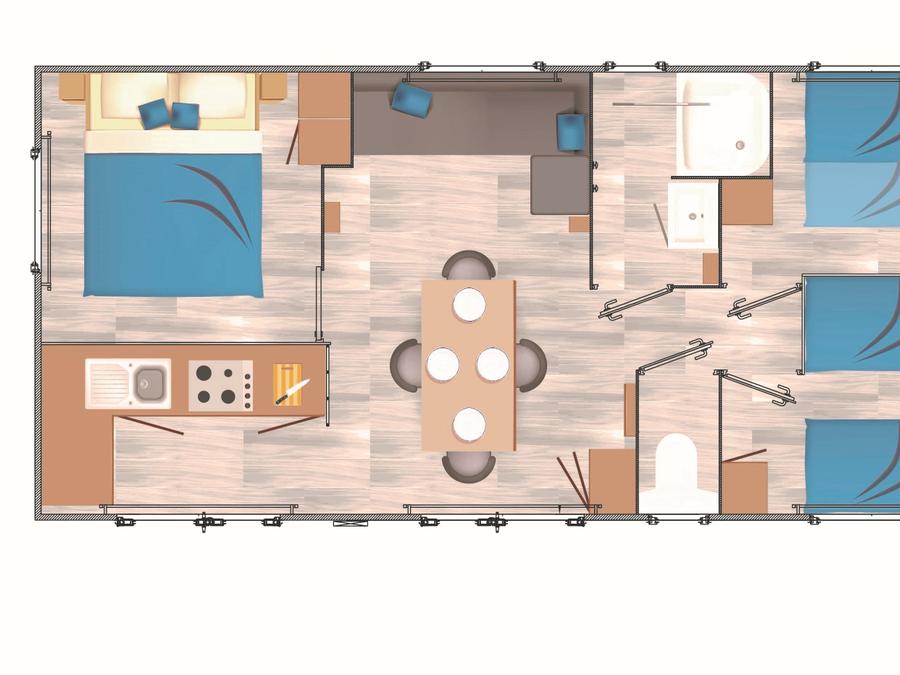 Mobilhome 6 personnes - Cottage Privilège Soléa 4
