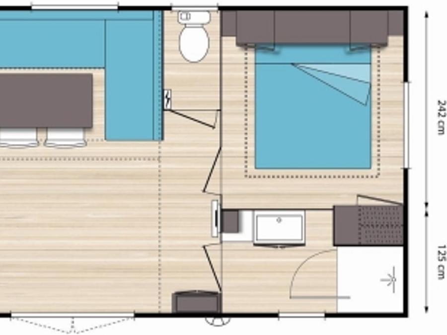 Mobilhome 4 personnes - Grand confort Riviéra 5