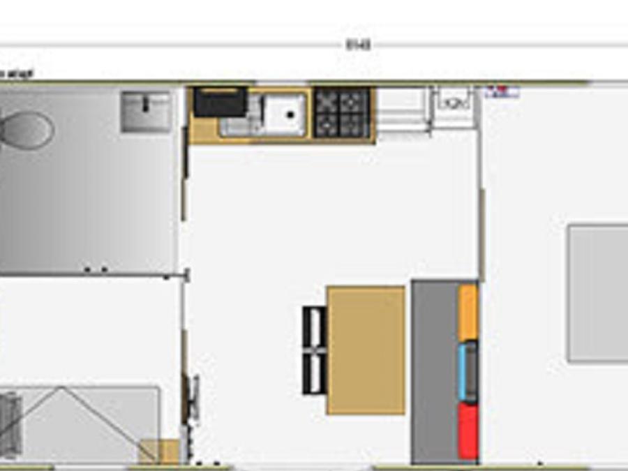 Mobilhome 4 personnes - Confort - 2 chambres PMR 1