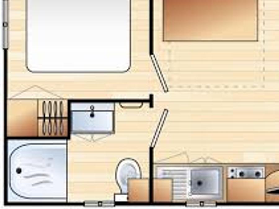 Mobilhome 2 personnes - SUPER ASTRIA - 1 chambre 4