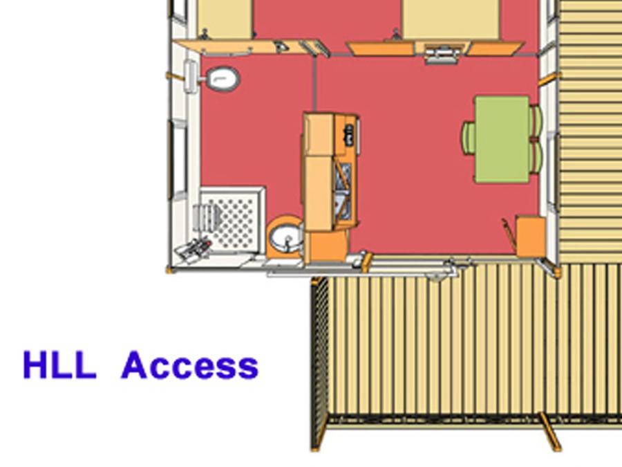 Chalet 3 personnes - HLL ACCESS PMR - 1 chambre 4