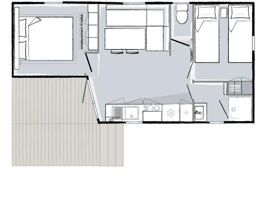 Mobilhome 4 personnes - CELTIK 4